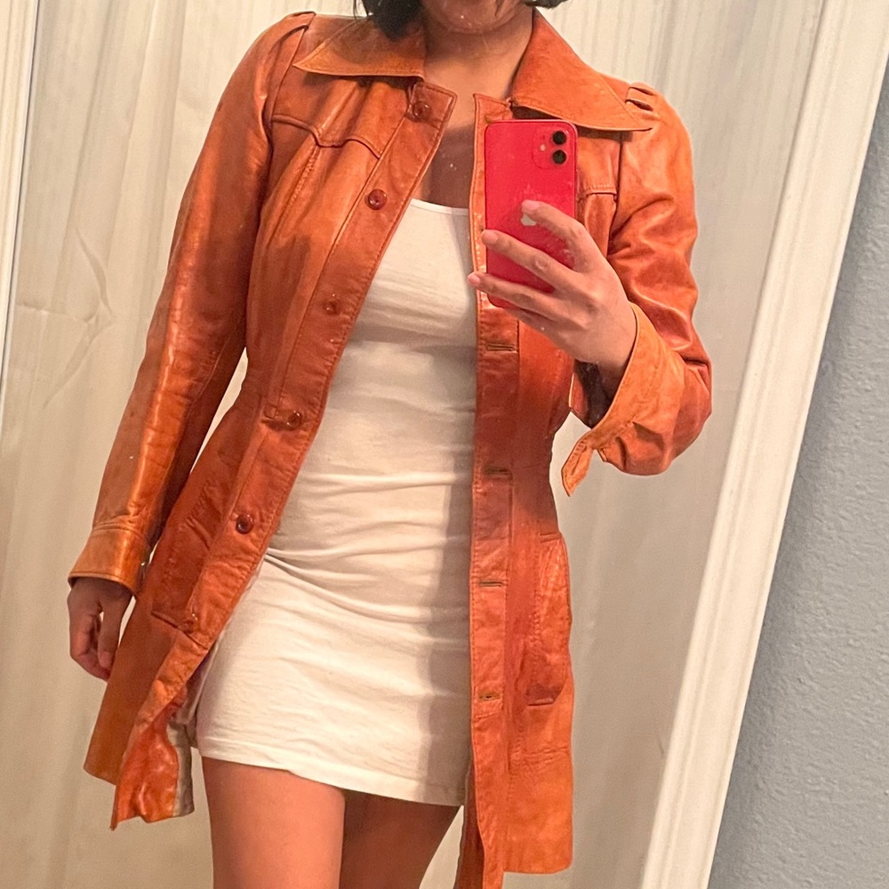 Vintage leather coat
